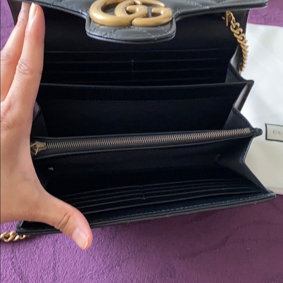 🚫SOLD🚫 Gucci Marmont matelasse Wallet on Chain - Picture 5 of 12